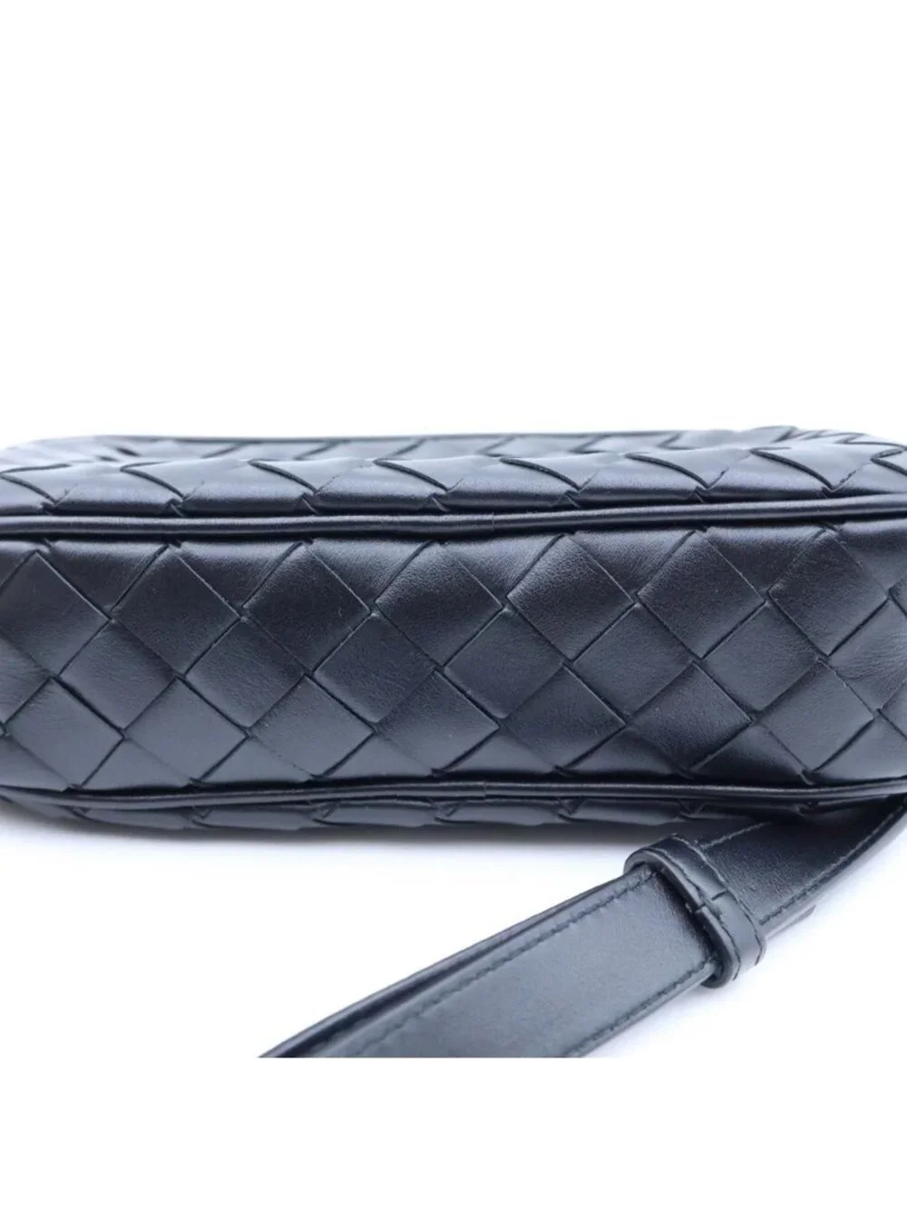 Bottega Veneta Intrecciato Camera Bag Black Leather